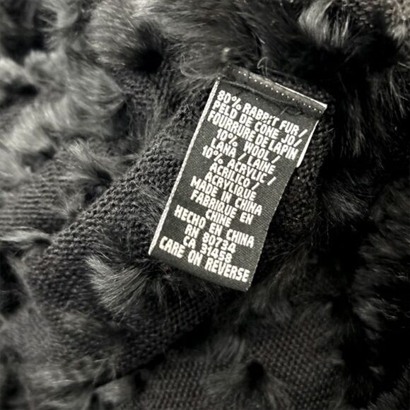 BCBGMaxAzria Women's Authentic Fur Sweater - Picture 3 of 5